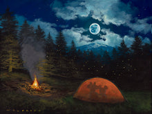Load image into Gallery viewer, Walfrido Garcia – Camping Under The Moon