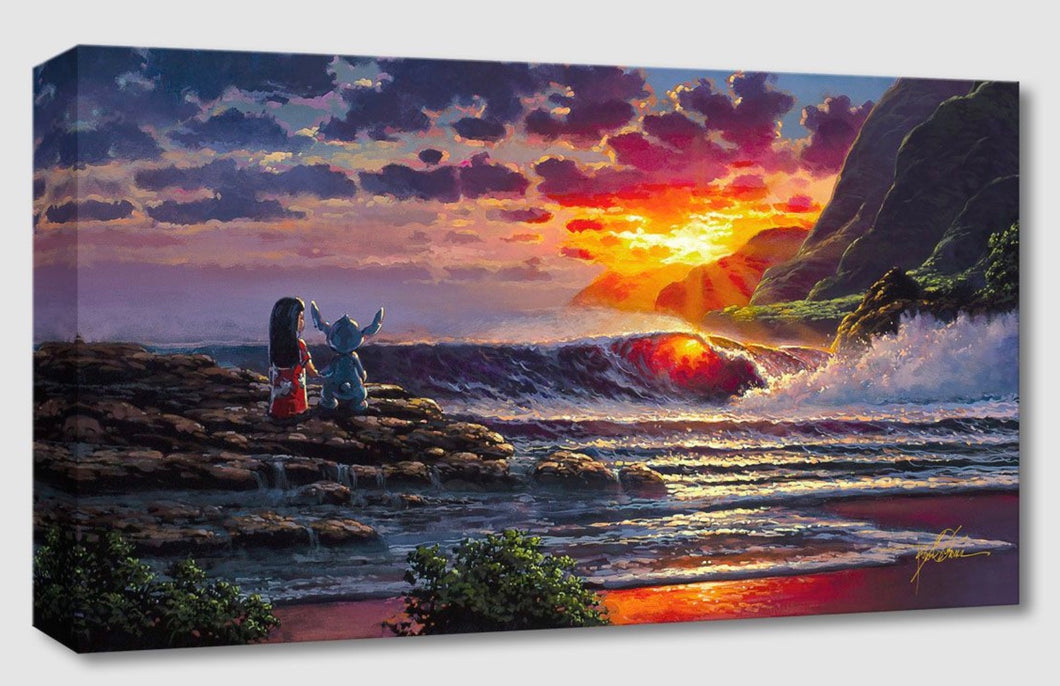 Treasures on Canvas – Lilo and Stitch Share A Sunset – Rodel Gonzalez