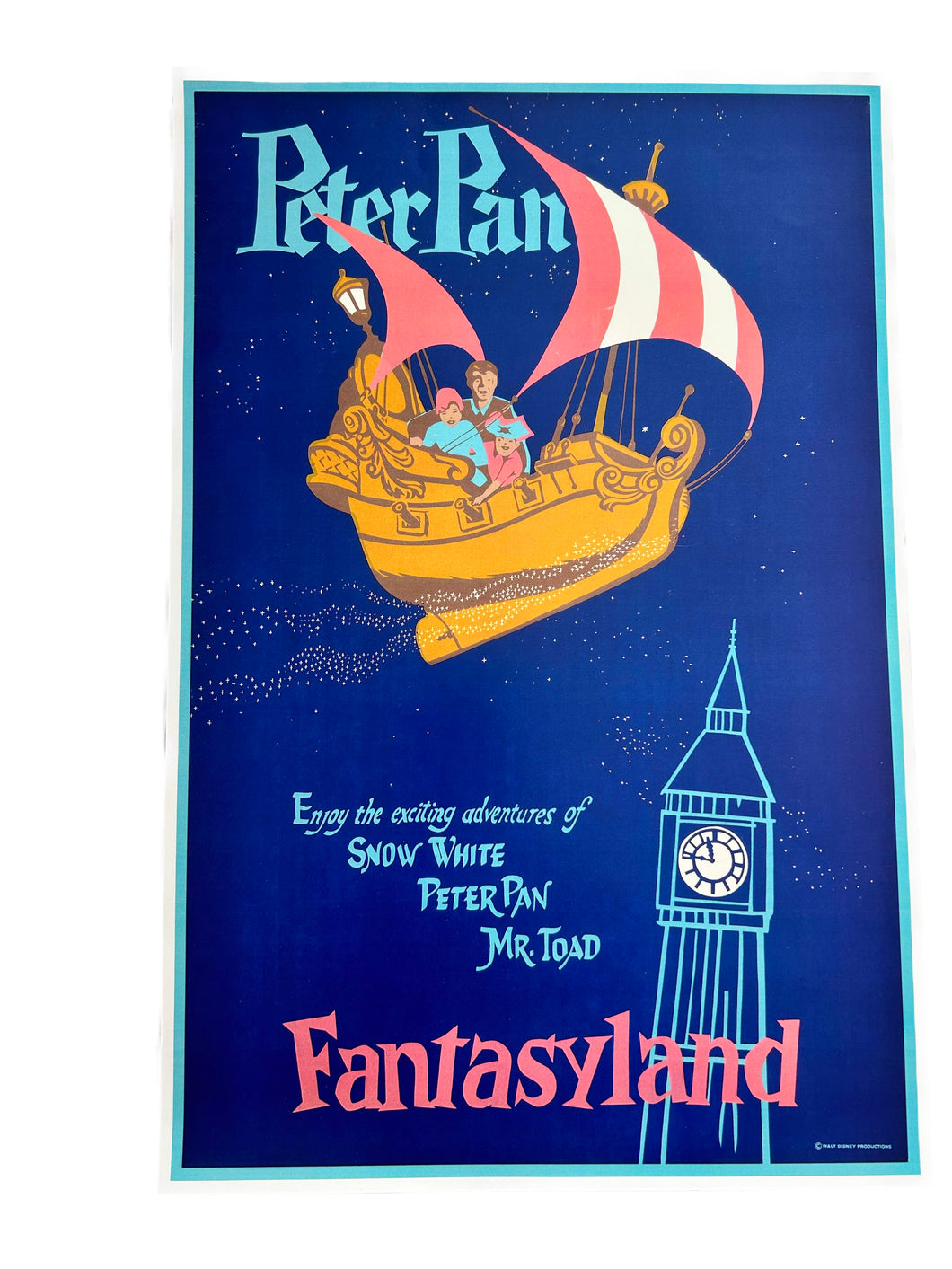 Vintage Attraction Poster - Peter Pan's Flight