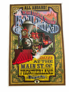 Vintage Attraction Poster - Walt Disney World Railroad