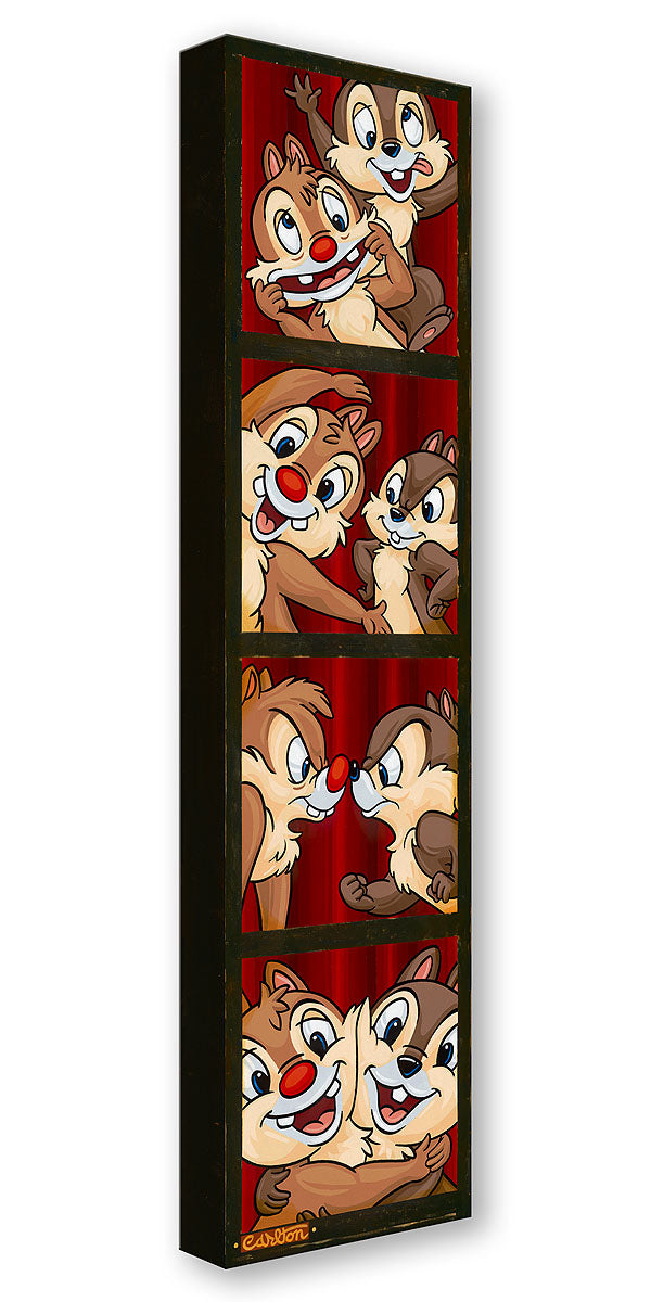 A Couple of Nutty Chipmunks - Treasure on Canvas