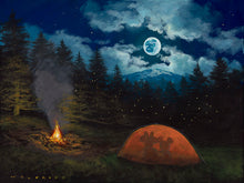 Load image into Gallery viewer, Walfrido Garcia – Camping Under The Moon
