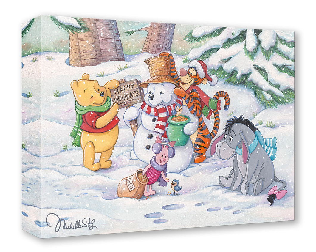 Pooh's Winter Holiday - Treasure on Canvas
