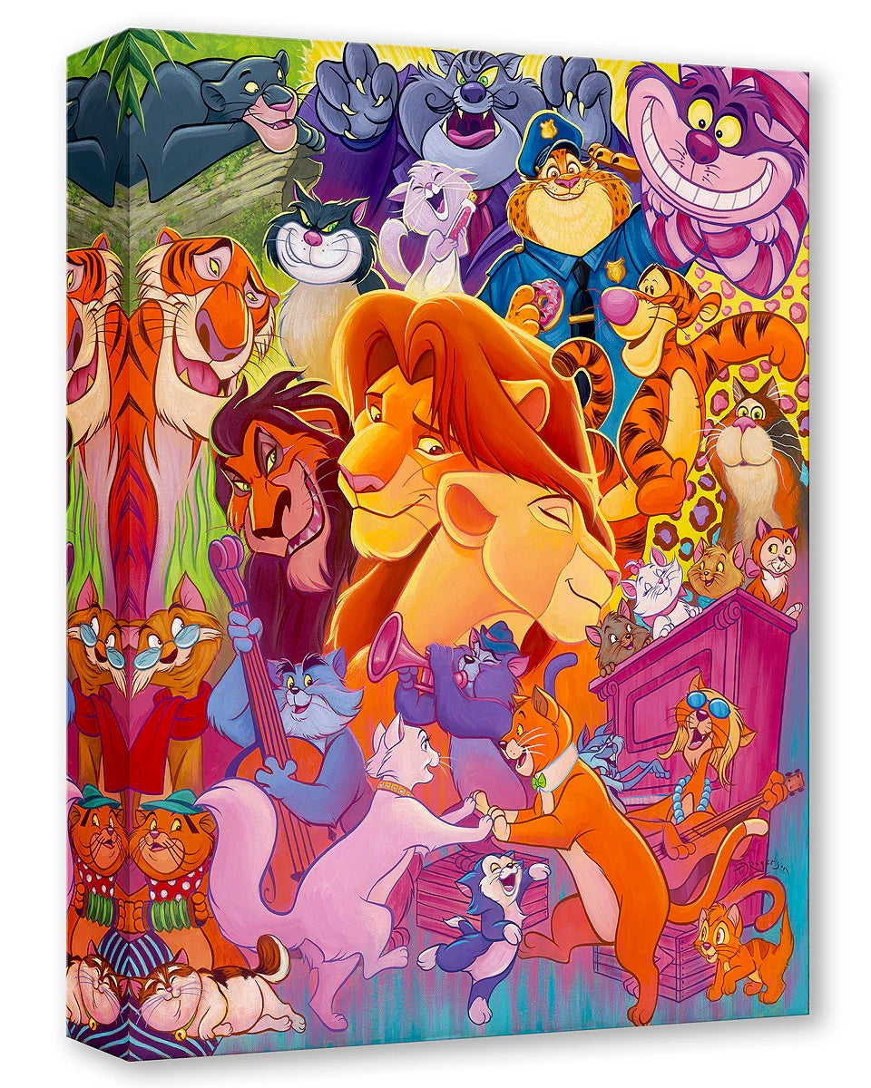 So Many Disney Cats - Treasure on Canvas