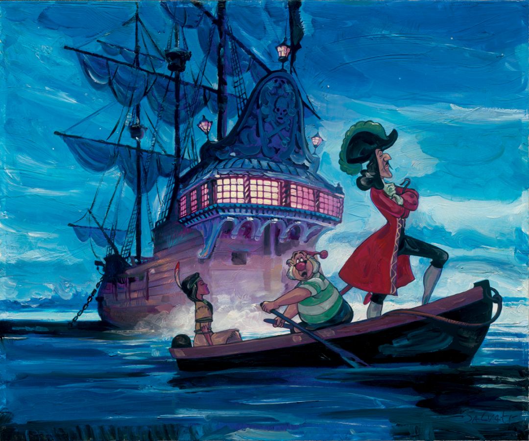 captain hook kidnapped princess tiger lily Jim Salvati – Tiger Lily & Hook – Peter Pan