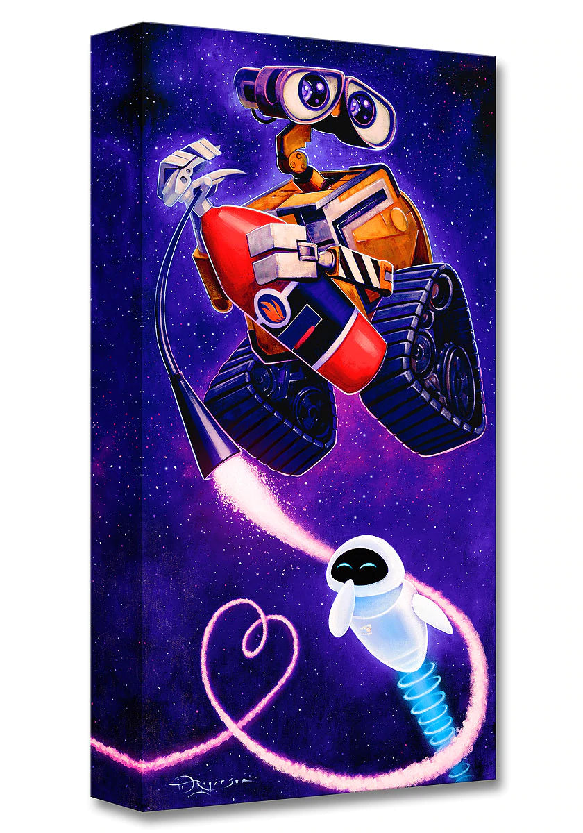 Wall-E and EVE - Tom Matousek - Treasures on Canvas