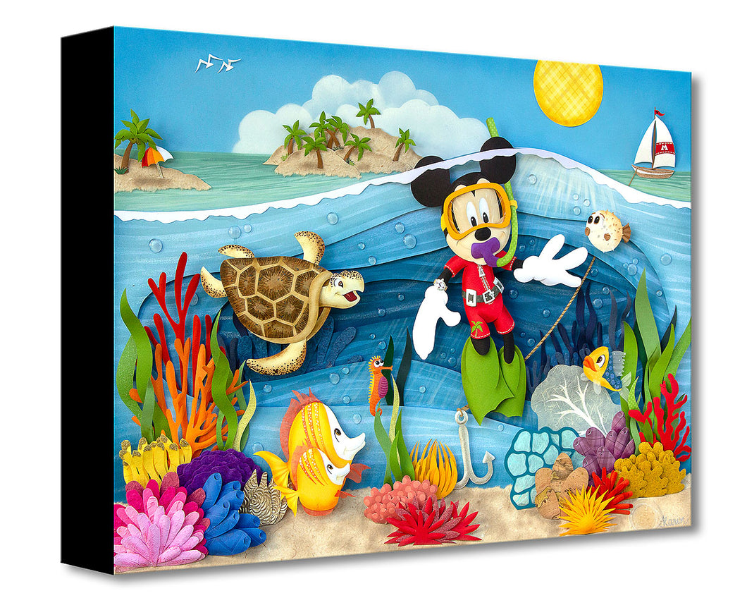 Treasures on Canvas – Scuba Mickey – Karin Arruda