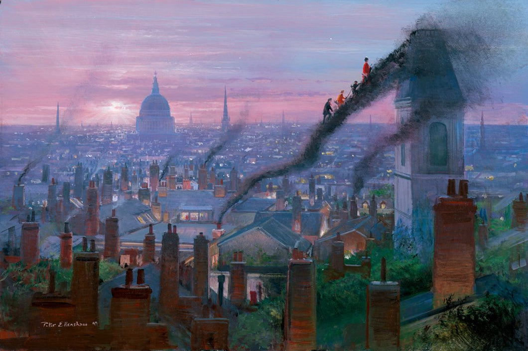 Peter Ellenshaw – Smoke Staircase – Mary Poppins