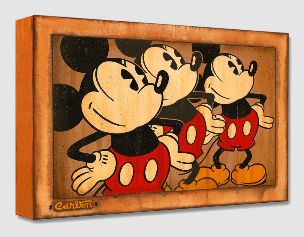 Treasures on Canvas – Three Vintage Mickeys – Trevor Carlton