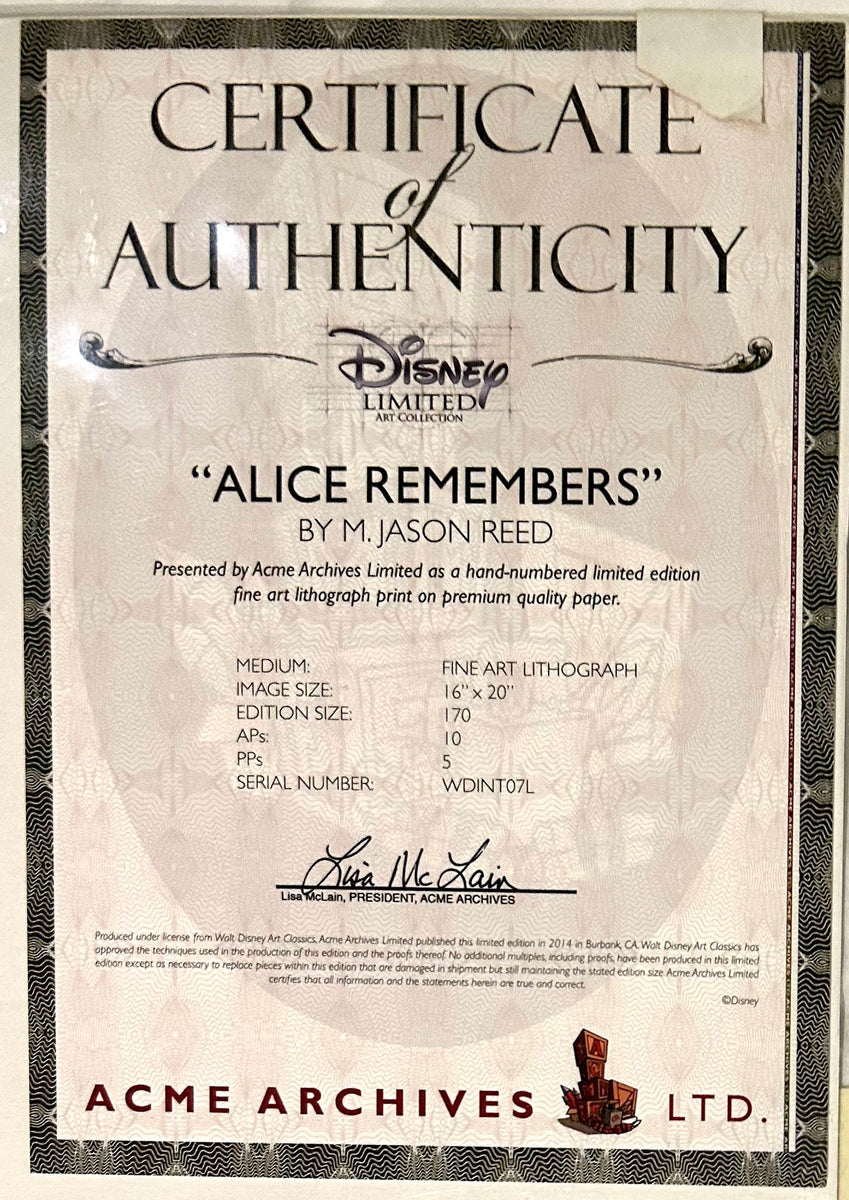 Alice Remembers - M Jason Reed – Magic of Disney Art