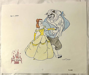 Beauty and the Beast - Original Art of Disney Drawing Sketch