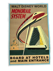 Vintage Attraction Poster - WDW Monorail