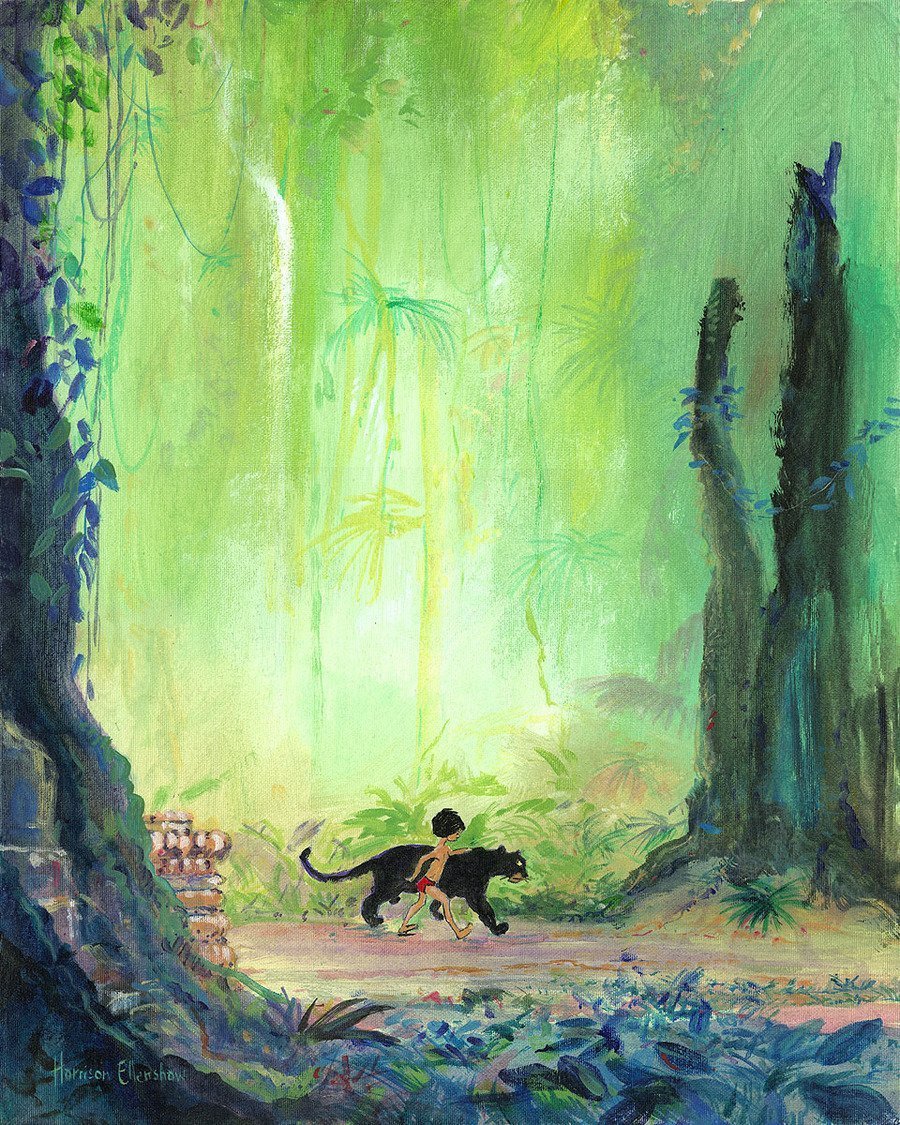 Harrison Ellenshaw – Mowgli and Bagheera - The Jungle Book