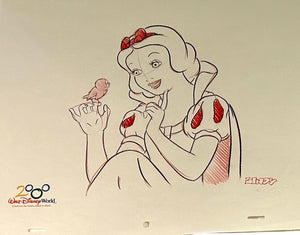 Snow White - Original Art of Disney Drawing Sketch