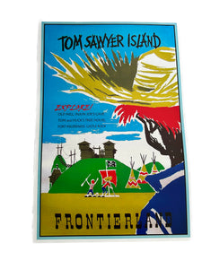 Vintage Attraction Poster - Tom Sawyer's Island